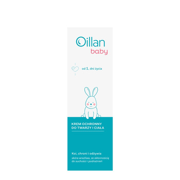 Oillan Baby Krem ochronny do twarzy i ciała, 75 ml