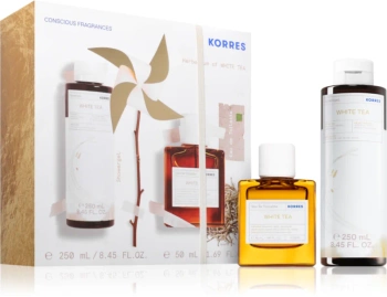 Korres White Tea Zestaw – Żel Pod Prysznic, 250ml + Woda Toaletowa, 50 ml