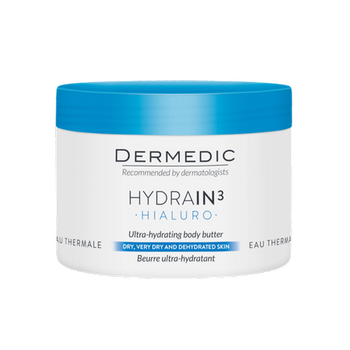 DERMEDIC HYDRAIN 3 HIALURO Masło ultranawadniające, 225 ml