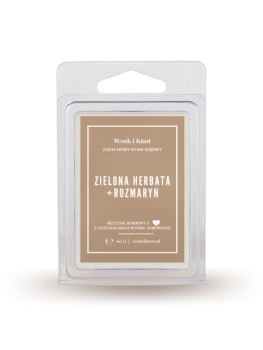 Wosk&Knot wosk zapachowy Zielona herbata i rozmaryn 60g