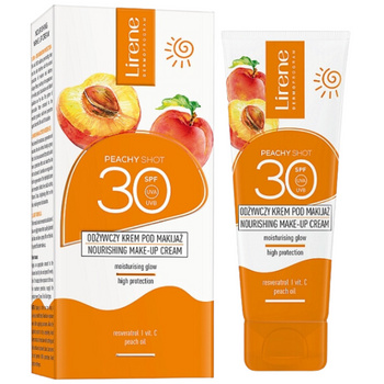 Lirene SUN Odżywczy Krem pod Makijaż SPF 30 Peachy Shot, 50ml