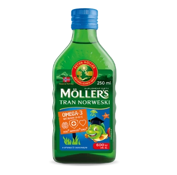Möller’s Tran Norweski – Płyn o Smaku Owocowym, 250 ml
