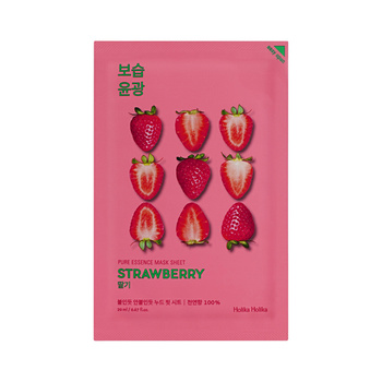 Holika Holika Pure Essence Mask Sheet - Strawberry - Nawilżająca Maseczka w Płachcie z Ekstraktem z Truskawki, 23ml