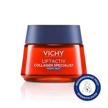 Vichy LiftActiv Collagen Specialist – Przeciwzmarszczkowy Krem na Noc, 50 ml