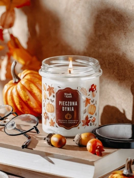 Wosk i Knot świeca sojowa Pieczona Dynia 250g