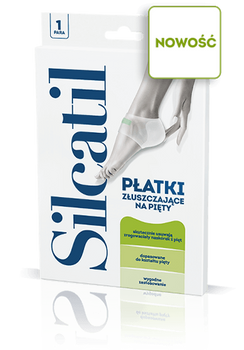 SILCATIL Płatki złuszczające pięty x 1 sztuka (para)