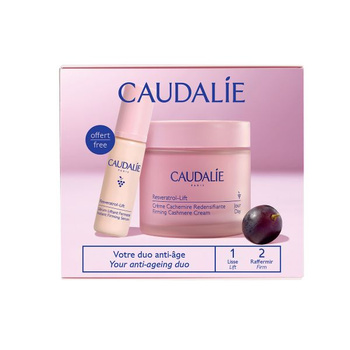 Caudalie Resveratrol-Lift Zestaw Krem Kaszmir, 50ml + Serum, 10ml – Przeciwzmarszczkowa Pielęgnacja