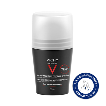 VICHY HOMME Antyperspirant roll-on dla Mężczyzn 72h, 50 ml
