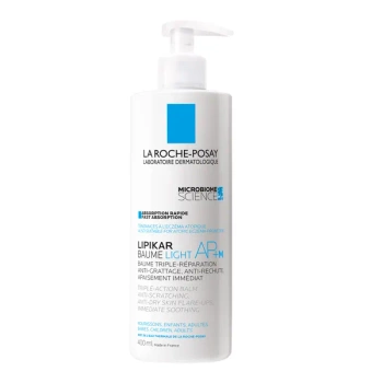 La Roche-Posay Lipikar Baume Light AP+M – Lekki Balsam Kojąco-Odbudowujący, 400 ml