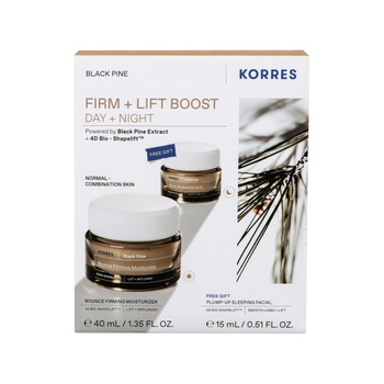 Korres Black Pine Bounce Firming Zestaw – Krem na Dzień, 40ml + Krem na Noc, 15ml