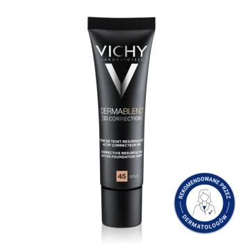 Vichy Dermablend 3D Correction -Podkład Wyrównujący Powierzchnię Skóry nr. 45,  30ml