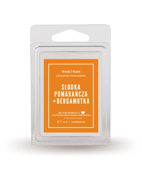 Wosk&Knot wosk zapachowy Pomarań.&Bergamot. 60g