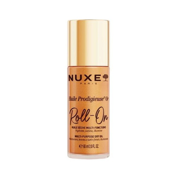 Nuxe Huile Prodigieuse® Or – Rozświetlający Suchy Olejek z Drobinkami Złota Roll-on, 60 ml