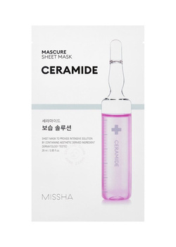 Missha Mascure Moisture Barrier Ceramide Sheet Mask 28 ml – Maska Łagodząca w Płachcie