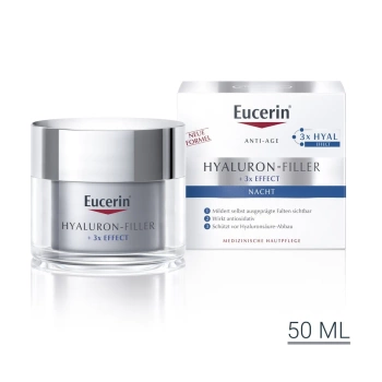 Eucerin Hyaluron-Filler Krem Przeciwzmarszczkowy na Noc, 50ml