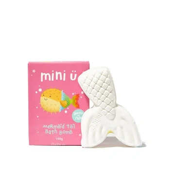 Mini U - Tęczowa Kula do Kąpieli w Kształcie Ogona Syreny, 150g 