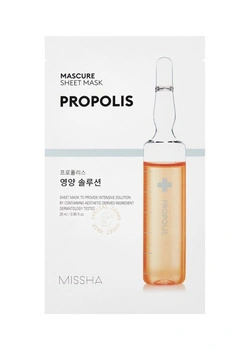 Missha Mascure Nutrition Propolis Sheet Mask – Odżywcza Maska w Płachcie, 28 ml