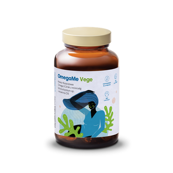Health Labs OmegaMe Vege | Wegańskie Źródło Kwasów Omega 3 DHA, 60 sztuk