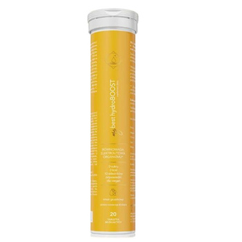 MyBestPharm HydroBoost Smak Poziomkowy, 20 tabletek musujących 