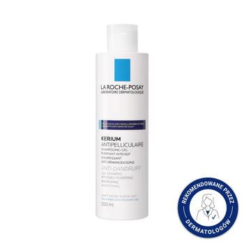 LA ROCHE-POSAY KERIUM Szampon-Żel Przeciwłupieżowy do Włosów, 200ml 