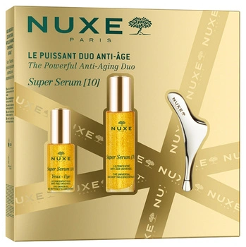 Nuxe Super Serum [10] Zestaw Anti-Aging - Serum do twarzy + Serum pod oczy + Masażer 