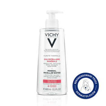 VICHY Purete Thermale Płyn Micelarny dla Skóry Wrażliwej, 400 ml