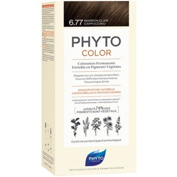 PHYTO COLOR 6.77 Farba do włosów/Jasne Brązowe Cappucino