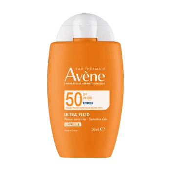 Avène Eau Thermale Ultra Fluid SPF 50 – Lekki Fluid Przeciwsłoneczny do Twarzy, 50ml