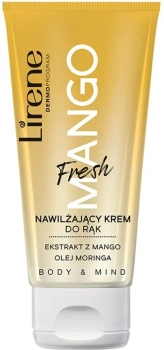 Lirene Body&Mind – Nawilżający Krem do Rąk Mango, 50 ml