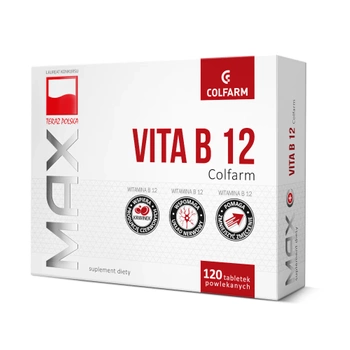 MAX VITA B12, 120 tabletek powlekanych