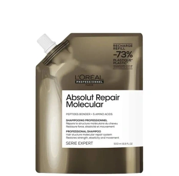 L'oreal Professionnel Absolut Repair Molecular Szampon do Włosów Zniszczonych - Wkład Uzupełniający, 500ml