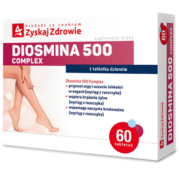 DIOSMINA 500 COMPLEX ZYSKAJ ZDROWIE x 60 tabletek