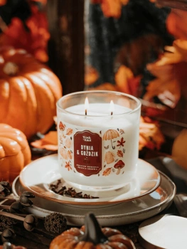 Wosk i Knot świeca sojowa Dynia&Goździk 350g