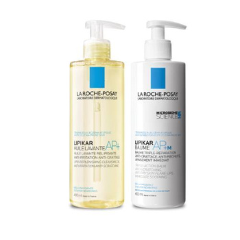 La Roche Posay Lipikar Zestaw Oil AP+ Olej, 2X400ml