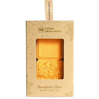 Stara Mydlarnia Kostka do Kąpieli Snowflakes Glow - Orange&Cinnamon, 2x70g