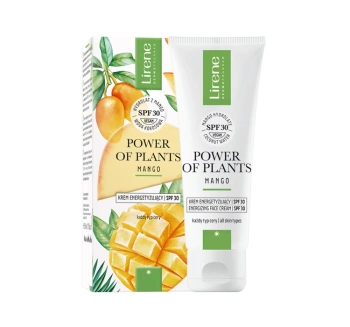 Lirene Power of Plants Krem z Mango SPF 30 – Energetyzujący Krem na Dzień, 50ml
