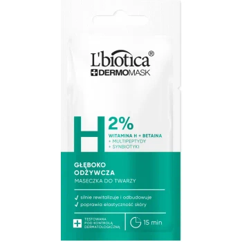 L'Biotica Dermomask Maska do twarzy odżywcza, 8ml