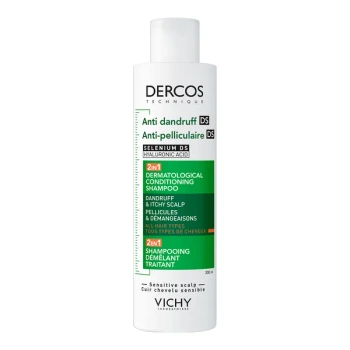 Vichy Dercos DS Szampon Przeciwłupieżowy z Odżywką 2w1, 200ml